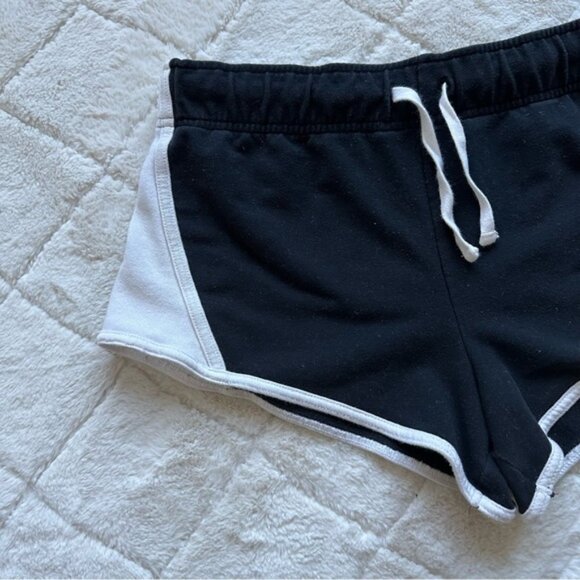 Victoria's Secret PINK | Black and White Varsity shorts | Size Medium - Picture 3 of 12